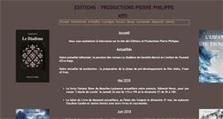 Desktop Screenshot of editionspierrephilippe.com